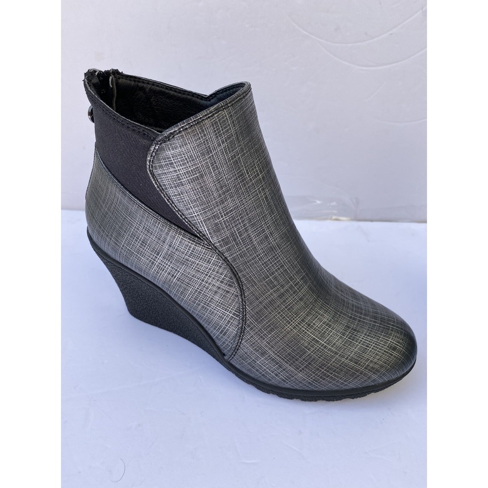 Secret Celebrity As 9 Alana Black/grey Ankle Boots, Zipper New Womens‎